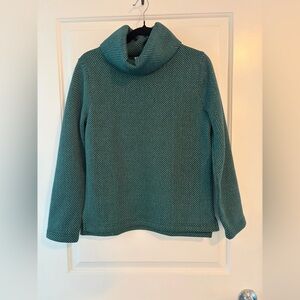 J. Crew Teal Cowl Neck Sweater